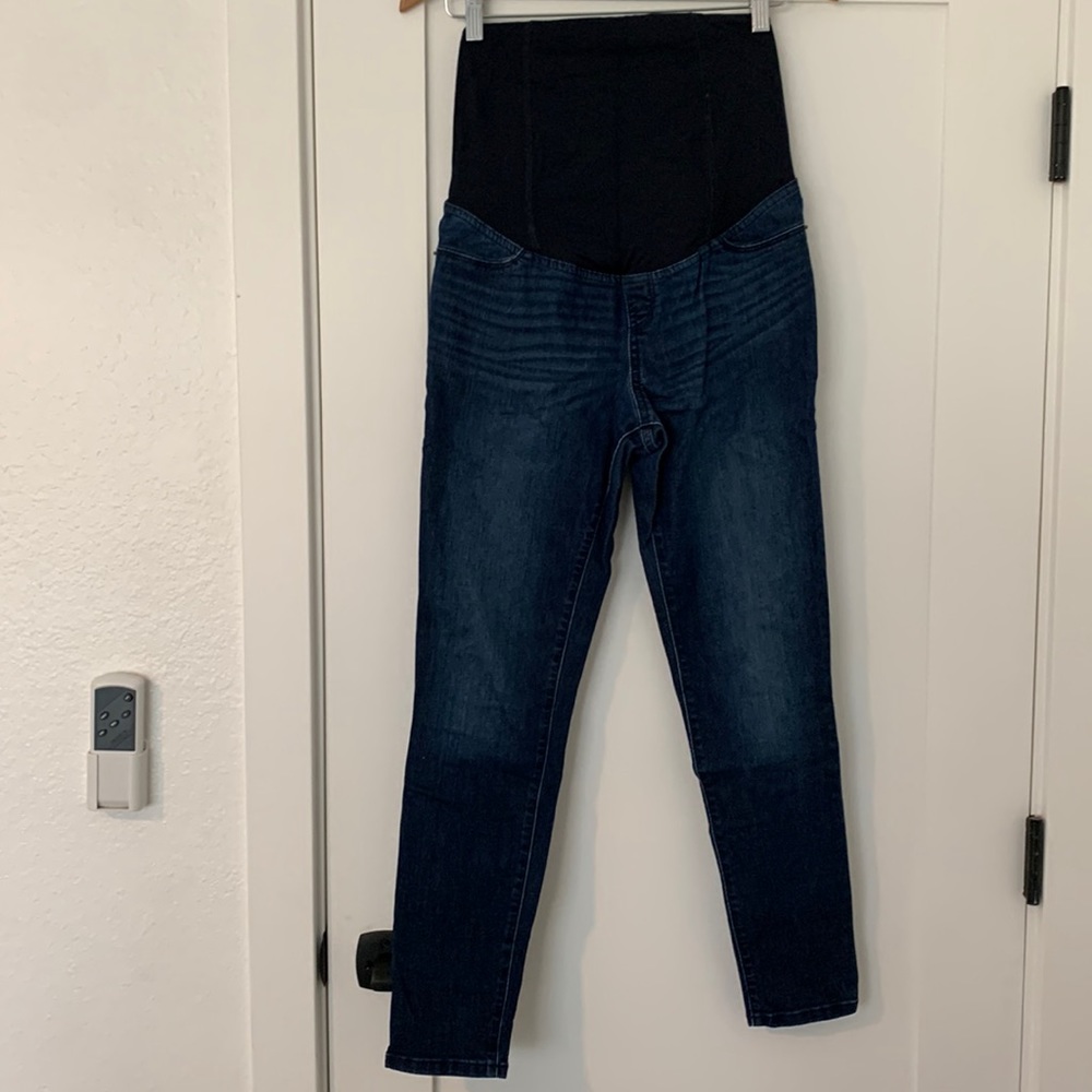 Isabel Maternity by Ingrid & Isabel Skinny Jeans in Dark Blue